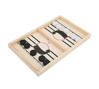 SUNGOOYUE Wooden Table Hockey Board Game, Large Size Parent Child Interactive Battle Chess Toy with Smooth Edges, for Kids Hand Eye Coordination Training