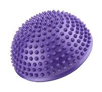 SUNGOOYUE Yoga Half Ball PVC Inflatable Massage Ball 16cm Foot Balance Trainer with Textured Surface Anti Slip Base for Yoga Stretching Muscle Relief and Home Fitness (Purple 27.5