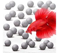 SunGrow Axolotl Balls, Enrichment Additive for Movement, Shell Strength and Comfort, Also Great for Turtle Tanks, Root Development in Substrate for Plant Growth, Slow-Release pH Enhancer,30 Pcs