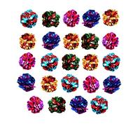 SunGrow Cat Crinkle Balls, 3.8-5 cm, Lightweight, Ideal for Kittens and Adult Cats (24 Pieces, Multicolor)
