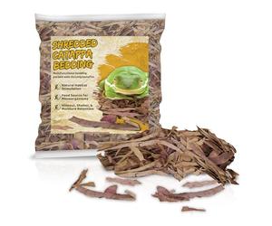 SunGrow Shredded Catappa Leaf Litter for Frogs, Increases Humidity, Ideal Hunting Ground for Fierce Frogs, Makes Terrarium Feel Like Home, Easy Maintenance, A Must for Dart Tadpoles, 1.8 oz