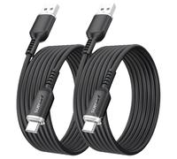 SUNGUY Android Auto USB Cable 10FT [2 Pack], 3A USB to USB C Cable for iPhone 16/15 Carplay, Type C Fast Charging Silicone Cord Compatible with Samsung Galaxy S24 S23, Note20, Google Pixel, Moto