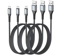 SUNGUY Micro USB Charger Cable [1M x 3] USB 2.0 Micro Charging and Data Tranfer Lead for Samsung S6 S7 Edge,Tab 4,Moto E4 G5S Plus,Sony Xperia Z3 Z5,Kindle,PS4,Xbox,Huawei Honor 7X