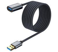 SUNGUY USB 3.0 Extension Cable USB 3.0 Male to Female Extender Lead 5Gbps Compatible with External Hard Drive, Printer, Scanner, Oculus Rift, Card Reader, Fan Cooler-Grey, 3m
