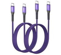 SUNGUY USB C to USB C Cable【1m x2】 PD Charger Lead 60W Type C to Type C Fast Charging Data Cable for iPad Pro,iPad Air,MacBook Pro, Pixel 6/7, Switch,PS5
