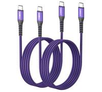 SUNGUY USB C to USB C Cable, 【5FT,1.5m x2】 PD 60W Type C to Type C Fast Charging Cable for i-Phone 17/15,Max/iPad Pro/Air/MacBook, Sam-sung S24,Google Pixel