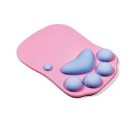 SUNHOHI Ergonomic Wrist Rest Pad - Extra Large 27x20cm Memory Foam Support with Abstract Pattern (10 Colors) | Non-Slip Desk Mat for Gaming & Office (Foundation Bluefoot)