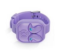 SUNHOHI Watch-Style Bluetooth Earbuds - Semi-In-Ear Mini Headphones with Strap, for Short Video Page Turning/Liking & E-Book Reading, 8H Playtime, BT 5.4 (purple)