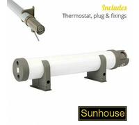 SUNHOUSE Tubular Heater with Built in Stat Thermostat 2FT Foot 80W SHTTH2