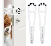 SUNICO Cat Door Latch - Door Buddy Cute Cat Paw Shaped Cat Door Bracket Latch, Alternative Door Locks Dog Door Stopper for Pets Alternative Door Locks for Letting Cats In,Keeping Dogs Out （2PCS）