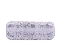 Sunicon 1.4-2.8mm 12 Sizes Tiny Crown O Ring Rubber Rings Watches Gaskets Box Set for Waterproof Seal Watch Repair