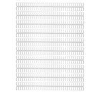 Sunicon 10PCS 34 Hole Binding Spine Plastic Split,Loose Leaf Rings Detachable Binding Loop 12mm Diamete for Scrapbook Photo Album Learning Cards Notebook DIY Travel Diary (White)
