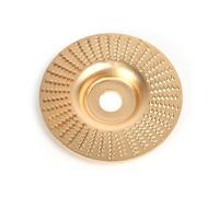 Sunicon 4Inch Woodworking Angle Grinder Molding Wheel - High-Carbon Steel Wood Shaping Disc, Stump Grinder Angle Grinder Wood Carving Disc for Woodworking Cutting, Grinding and (Flat Type)