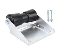 Sunicon Boat Trailer Rollers with Bracket, 8 Inch Keel Roller Assembly Kit Galvanized Steel Rubber Keel Roller for Small Yachts Commercial Vessels