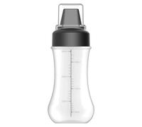 Sunicon Condiment Squeeze Bottles, 350ml Kitchen Squirt Bottles with Top Cap, Graduated Precison Dispensing Tip Flexible Clear Plastic Squeeze Bottle, For Sauces Spreads Condiments (Gray)
