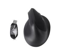 Sunicon Ergonomic Vertical Wireless Mouse 2.4G Bluetooth Rechargeable | Dual Mode Connection Ergonomic Wrist Friendly Design Built-In Rechargeable Battery for Long Hour Office And Home Usage