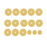 Sunicon Flute Pads Set, 16 Pcs Quality Flute Pads Set Replacement Accessories for Flutes Yellow