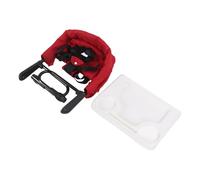 Sunicon Hook On High Chair, Multi Functional Adjustable Portable Dining Foldable Baby Chair 15KG Load Capacity Home Table Chair for Home Travel (Red)