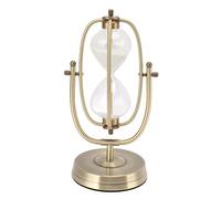 Sunicon Hour Glass,Hourglass Timer Metal Hour Glass Brass Hour Glass Modern Hour Glass Timer Decorative Sandglass Clock for Home Decoration (Small 15mins Rotating)