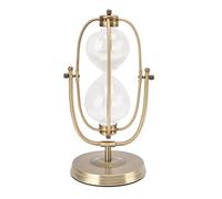 Sunicon Hour Glass,Hourglass Timer Metal Hour Glass Brass Hour Glass Modern Hour Glass Timer Decorative Sandglass Clock for Home Decoration (Large 60mins Rotating)
