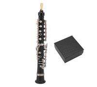 Sunicon Oboe Model, Hand Crafted Lifelike Metal Miniature Oboe Musical Instrument for Decoration