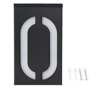 Sunicon Outdoor Solar Power LED Number Sign Light, House Hotel Store Door Address Lights Plate (Number 0)