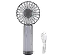 Sunicon Portable Mini Fan,Rechargeable Quiet, Portable, Suitable 1200mAh for Indoor Outdoor Travel Beach Camping (Black)