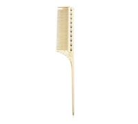 Sunicon Salon Rat Tail Hair Comb Men Women Styling Comb Professional Barber Aluminum Metal Comb (Gold)