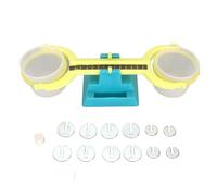 Sunicon Teaching Balance Scale, Clear Double Bucket Balance Scale Kids Students Balance Scale for Mass Measurement Teaching