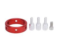 Sunicon Telescope Guiding Scope Ring with M6 Screw 1/4 Inch Screw Red Aluminum Alloy 40mm Six Point Guiding Scope Hoop for 20-40mm Astronomical Telescope