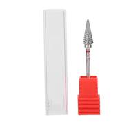 Sunicon Tungsten Steel Nail Art Manicure Drill Bits, Electric Pedicure Manicure Grinding Head for Home Salon Use (red mark)