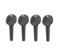 Sunicon Violin Strings Shaft, 4 Pcs Quality Violin Strings Shaft Tuning Pegs Accessories Ebony Solid Wood (1/4 violin pegs, ebony with fish eyes, set of four)