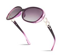 Sunier Polarised Sunglasses Womens Trendy Oversized Ladies Shades UV400 Protection Retro CAT3 Sun Glasses