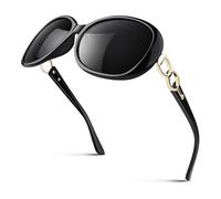 Sunier Polarised Sunglasses Womens Trendy Oversized Ladies Shades UV400 Protection Retro CAT3 Sun Glasses