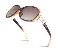 Sunier Polarised Sunglasses Womens Trendy Oversized Ladies Shades UV400 Protection Retro CAT3 Sun Glasses
