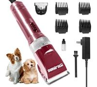 Sunifier Professional Dog Grooming Clippers for Thick Coat - Dog Hair Trimmer for Grooming- Sheep Shears for Thick Hair - Pet Grooming Clippers for Dogs, Cats, Sheeps, Horse (Rose Gold)
