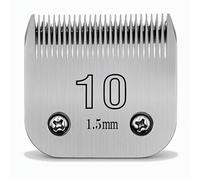 SUNISSA 10# Dog Clipper Blades - Pet Grooming Replacement Blades, Compatible with Andis, Oster A5, Wahl KM10, Carbon Steel & Stainless Steel, 1.5mm Cut Length, Sharp & Durable