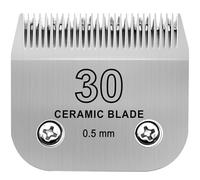 SUNISSA Detachable Pet Dog Grooming Clipper Ceramic Blade,Compatible with Andis Size 30 Cut Length 1/50"(0.5mm),Compatible with Oster A5,Wahl KM Series Clippers