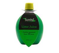Sunita Lime Juice - Freshly Squeezed from 10 Mexican or Brazilian Limes - 200ml Squeezy Bottle