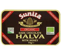 Sunita Organic Honey Halva Sesame Snack with Cocoa - Natural Protein Source - Vegetarian - 75g