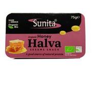 Sunita Organic Honey Halva Sesame Snack - Natural Protein Source - Vegetarian Friendly - 75g
