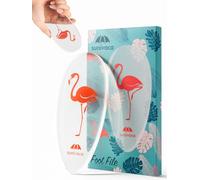 Sunivaca Glass Foot File Callus Remover for Feet, Flamingo Gifts for Women, Feet Scrubber Dead Skin Remover, Professional Pedicure Tools at Home, Heel Scraper for Cracked Heels Heavy Duty