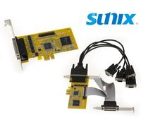 SUNIX Industrial Range - PCIe Card 4 Ports COM RS232 + 1 Port LPT - MIO5499A