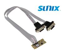 SUNIX M2S6437A SUNIX M.2 Card 2 Port Serial RS232 COM DB9 Industrial Grade