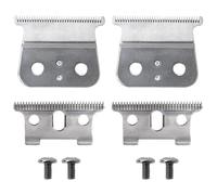 SUNJCO 2 Pack Replacement T Out-liner Blades with Screws for Andis t-outliner G/GO/GTO/GTX and for Headliner LS2 / LS3