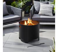 Sunjoy 51Cm X 51Cm Outdoor Steel Fire Pit With Fire Poker