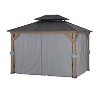 Sunjoy Curtain For Cedar Wooden Gazebo - 300Cm X 360Cm, Suitable For A102032602