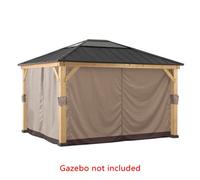 Sunjoy Curtain Soma For Cedar Wood Gazebo - 393Cm X 452Cm, Khaki