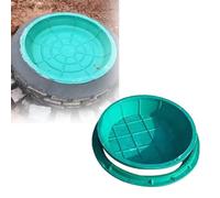Sunken Circular Resin Invisible Manhole Cover 16'' 20'' 24'' 28'' 32'' 36'' 40'', Large Septic Tank Lid/Decorative Lawn Well Pipe Covers, Round Inspection Well Cover(Inner dia-23.6"/60cm)