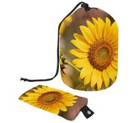 Sunken Cobblestone Square Compact Hanging Toiletry Bag with Clear PVC Pockets